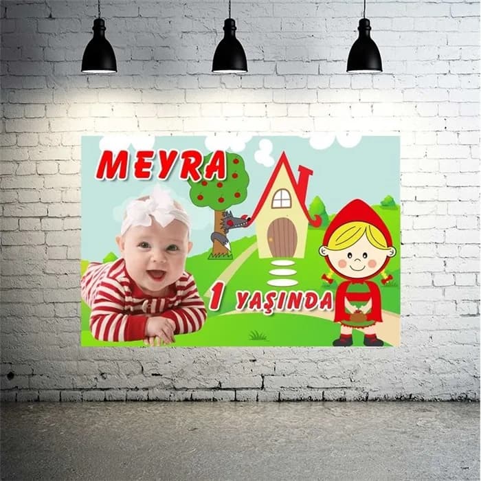 Kırmızı Başlıklı Kız Kişiye Özel Afiş
