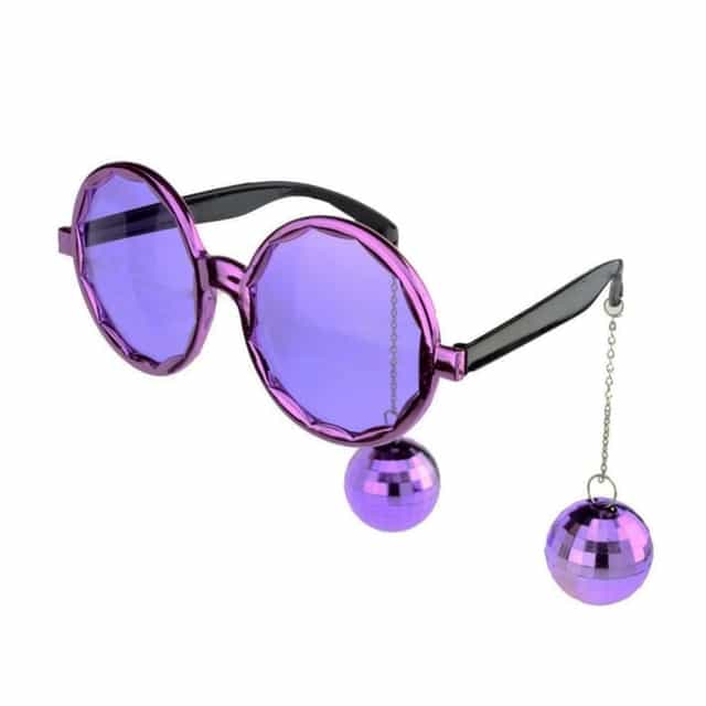 Mor Disko Küpeli Gözlük