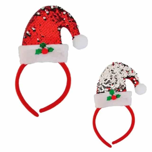 Kırmızı Renkli Pullu Yılbaşı Taç