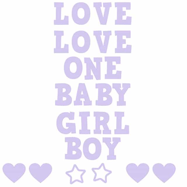 Lila Renkli Şeffaf Balon Kutusu