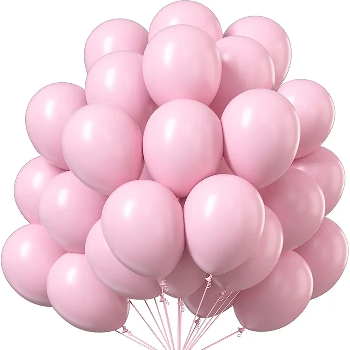 Pembe Renkli Makaron Soft Balon