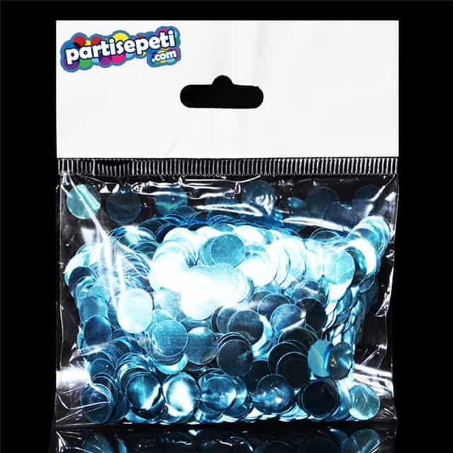 Mavi Metalik Balon Konfetisi