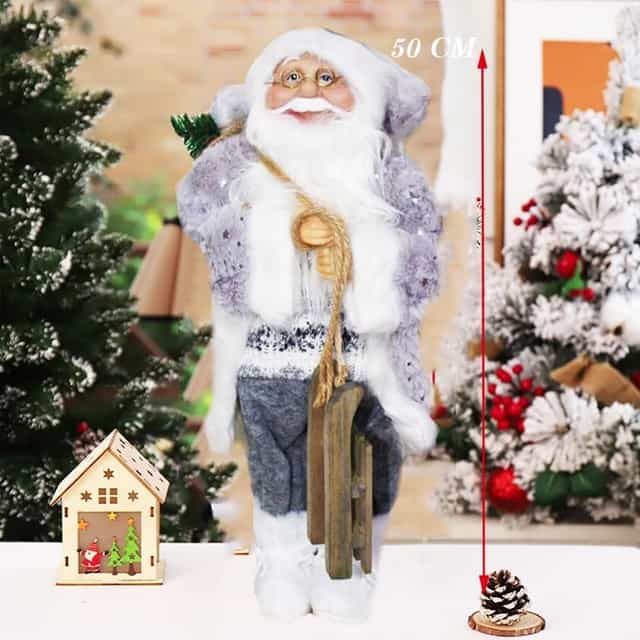 Noel Baba Kızaklı Dekor Süs