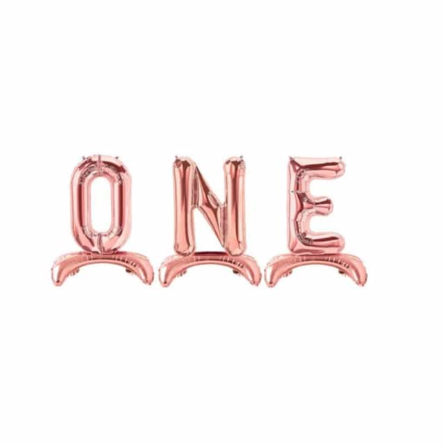 One Yazılı Ayaklı Folyo Balon