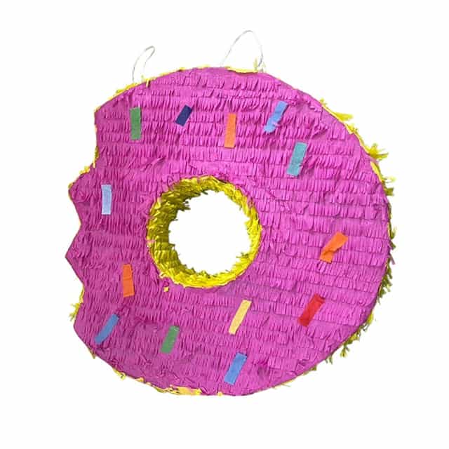 Pembe Ve Mavi Donut Şekilli Pinyata