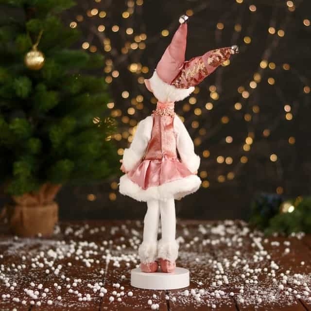 Pembe Renkli Elf Dekoratif Süs