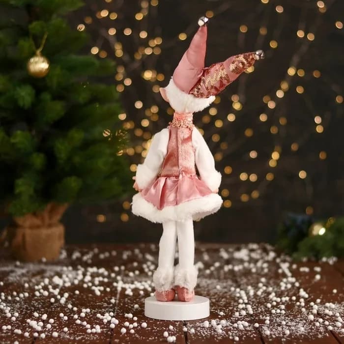 Pembe Renkli Elf Dekoratif Süs