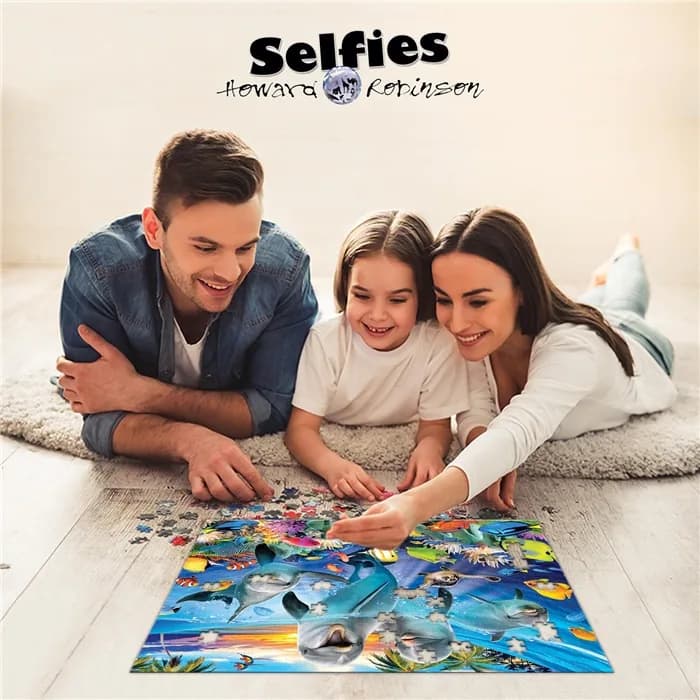 Prime 3D Oyuncu Yunuslar 500 Parça Yetişkin Puzzle