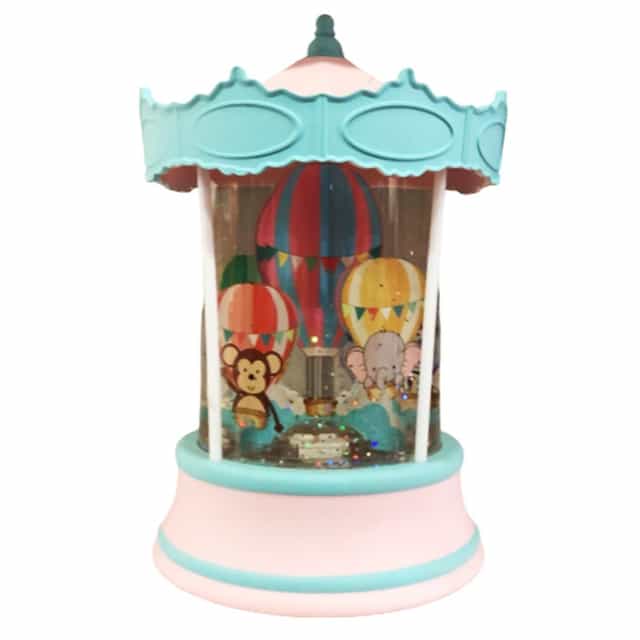 Safari Hayvanları Işıklı Müzikli Dönen Kar Küresi