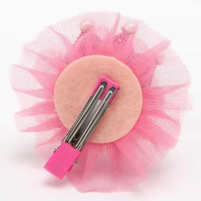 Taç Mini Eva İncili Tüllü Toka