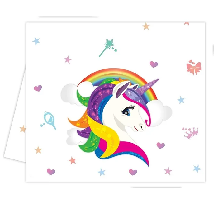 Unicorn Temalı Masa Örtüsü