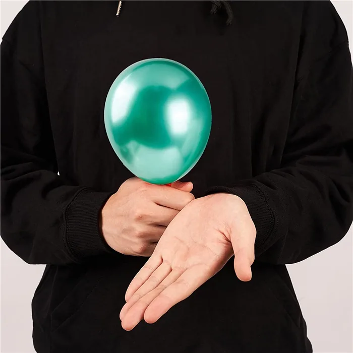 Yeşil Renkli Mini Krom Balon