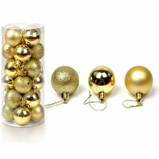 Gold Renkli Süslü Yılbaşı Ağacı