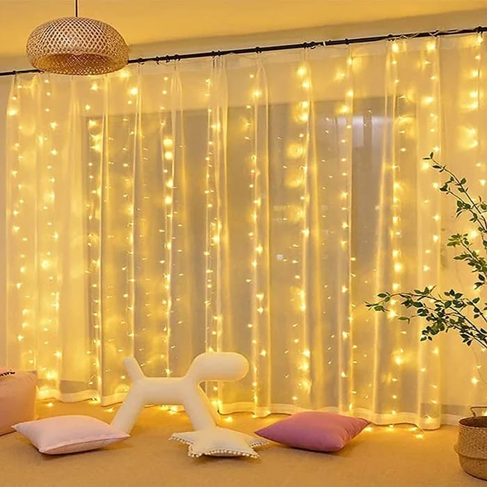 Yılbaşı Akan Perde Led Işık 2 X 2