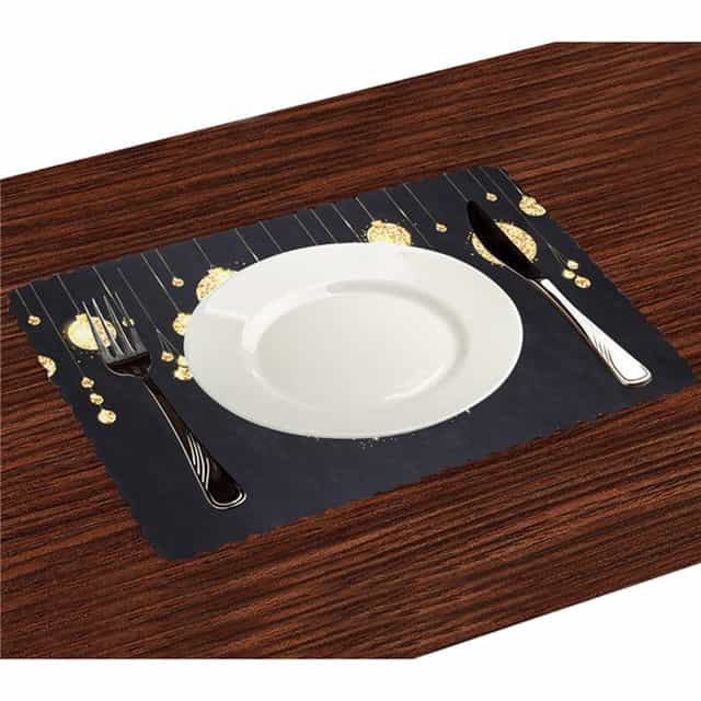 Yılbaşı Amerikan Servis Gold Toplu Desenli