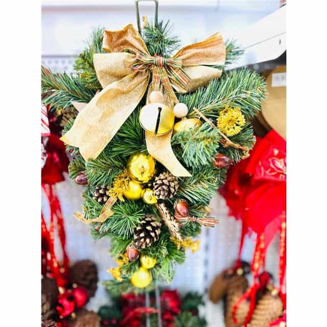 Yılbaşı Gold Renkli Kapı Süsü