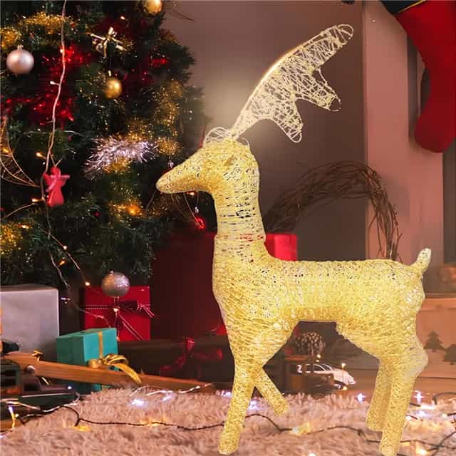 Yılbaşı Tel Geyik Dekor Süs