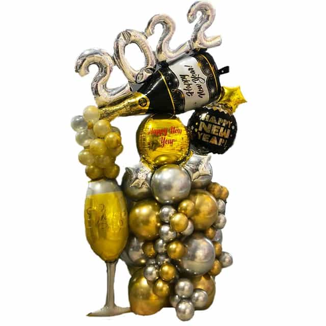 Yılbaşı Temalı Balon Buket Aranjman