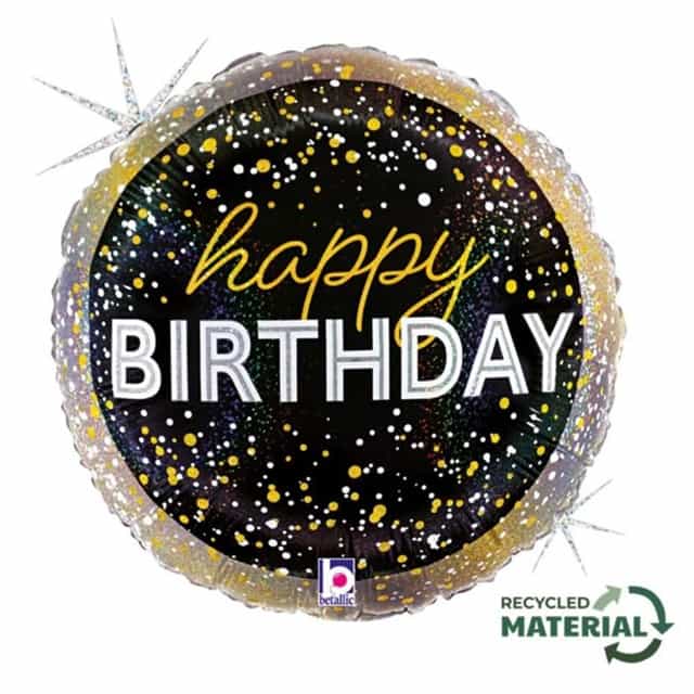 Metalik Happy Birthday Folyo Balon
